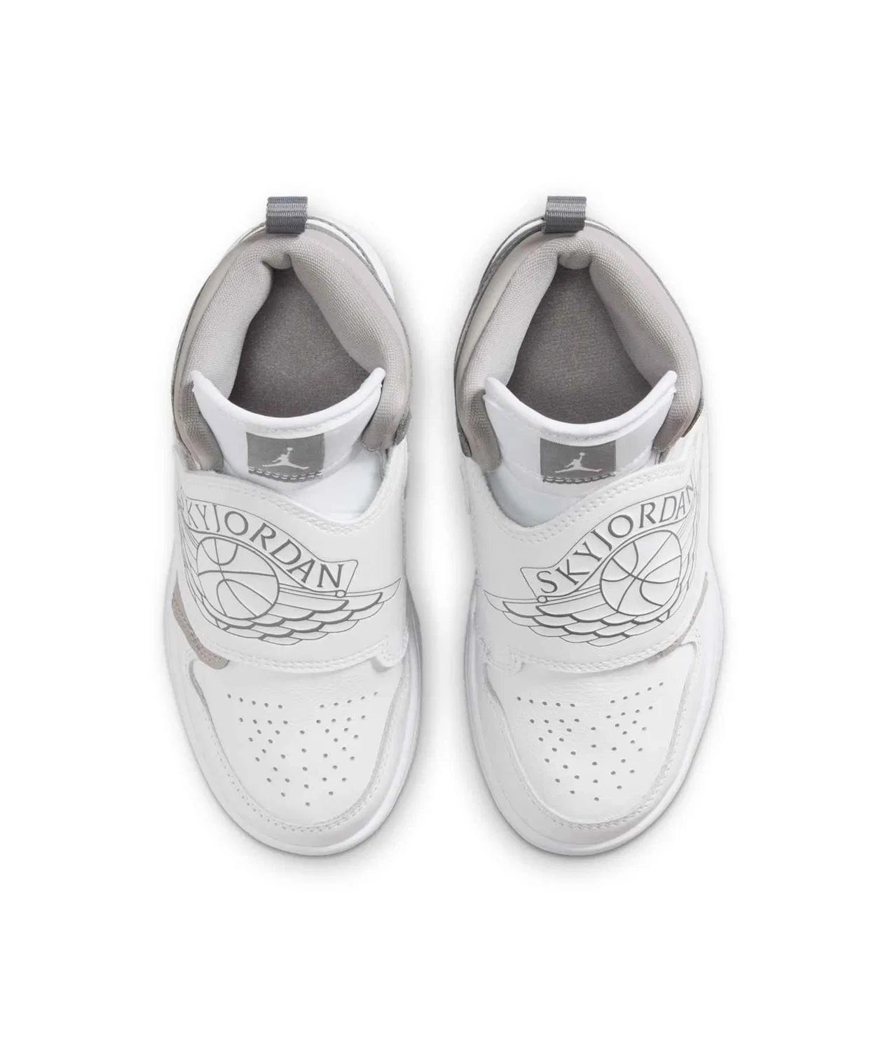 Детские кроссовки с высоким берцем, модель Sky Jordan 1 JORDAN BRAND, Серый — фото 4