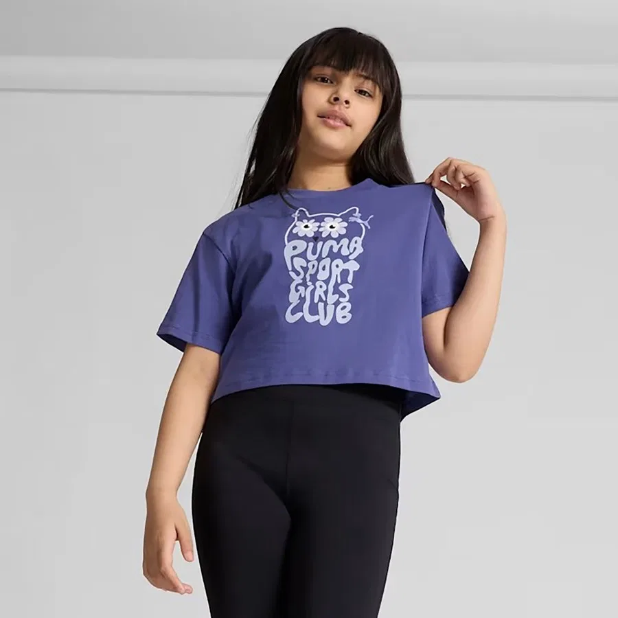 Детская футболка с графическим принтом Puma Graphics Length, Puma, Синий