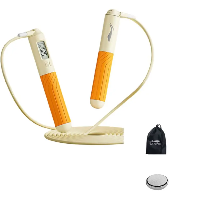 

Электронная скакалка для фитнеса с подсчетом прыжков, стальной трос/силикон, 2,8 м, honey pomelo orange LINING, оранжевый