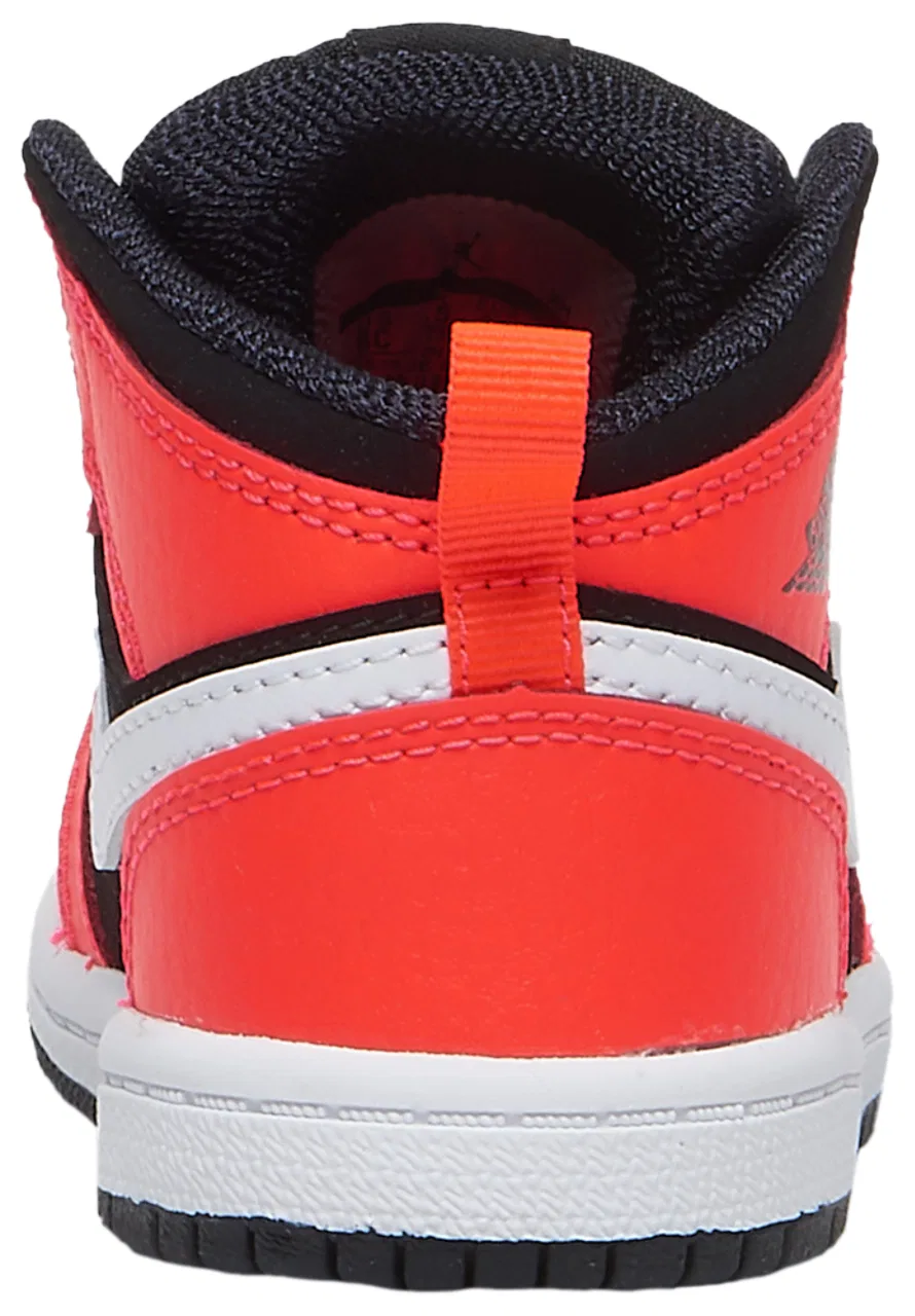 Кроссовки для мальчиков AJ 1 Mid Jordan, цвет Black/White/Infrared 23 — фото 3