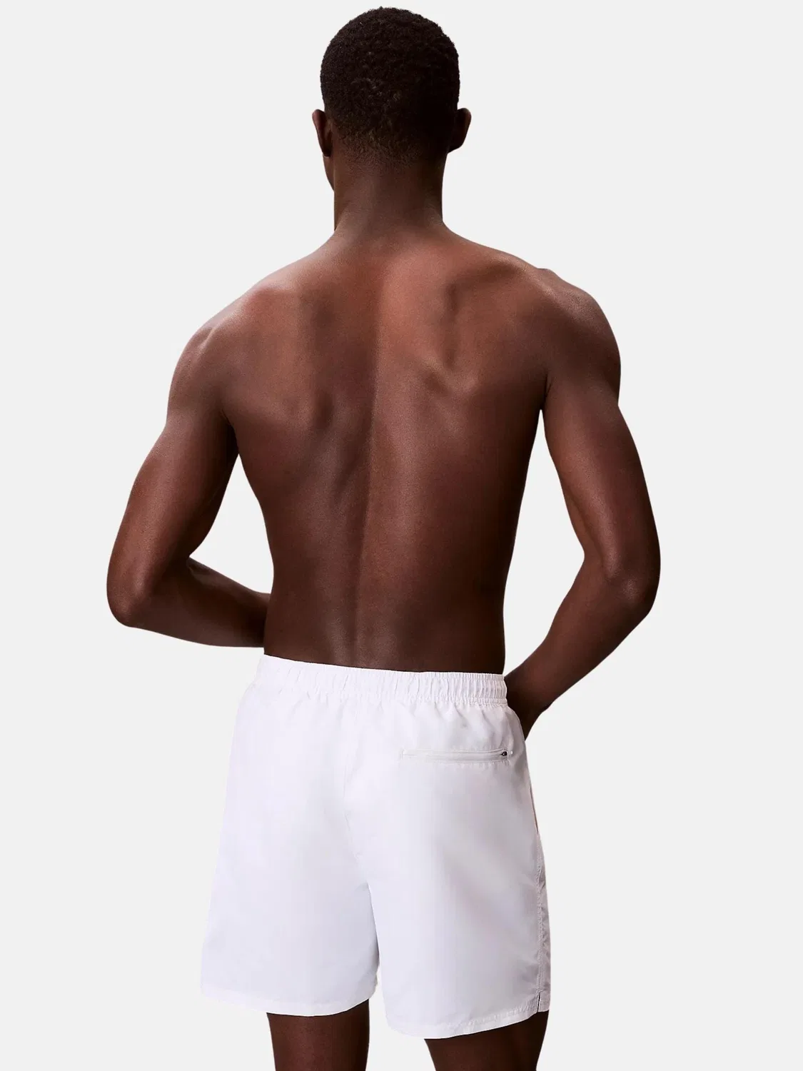 Шорты для плавания Calvin Klein CALVIN KLEIN MEDIUM DRAWSTRING Costumi da bagno белого цвета — фото 4