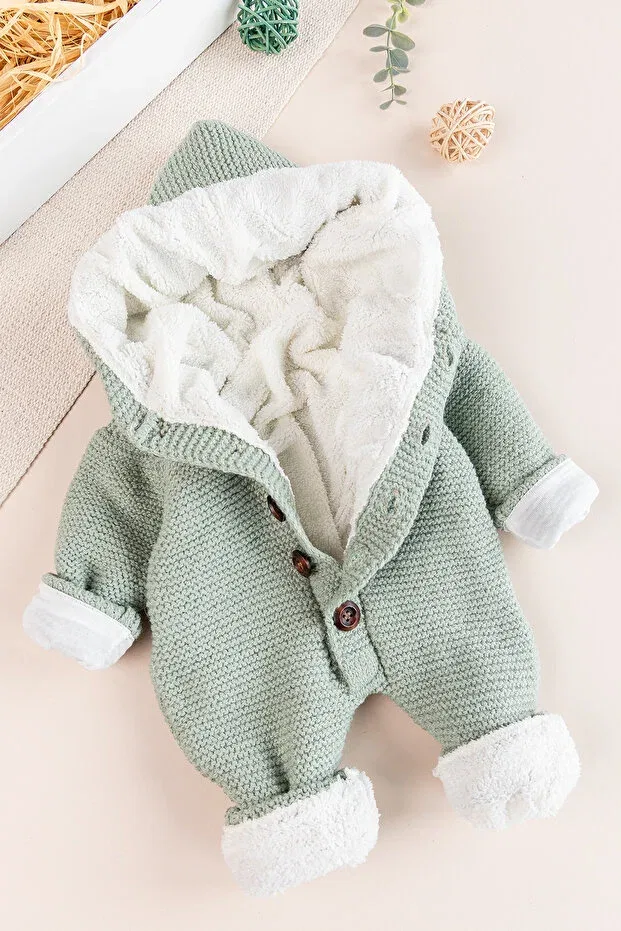 Детский комбинезон для девочек с длинным рукавом Babymod, Green — фото 2