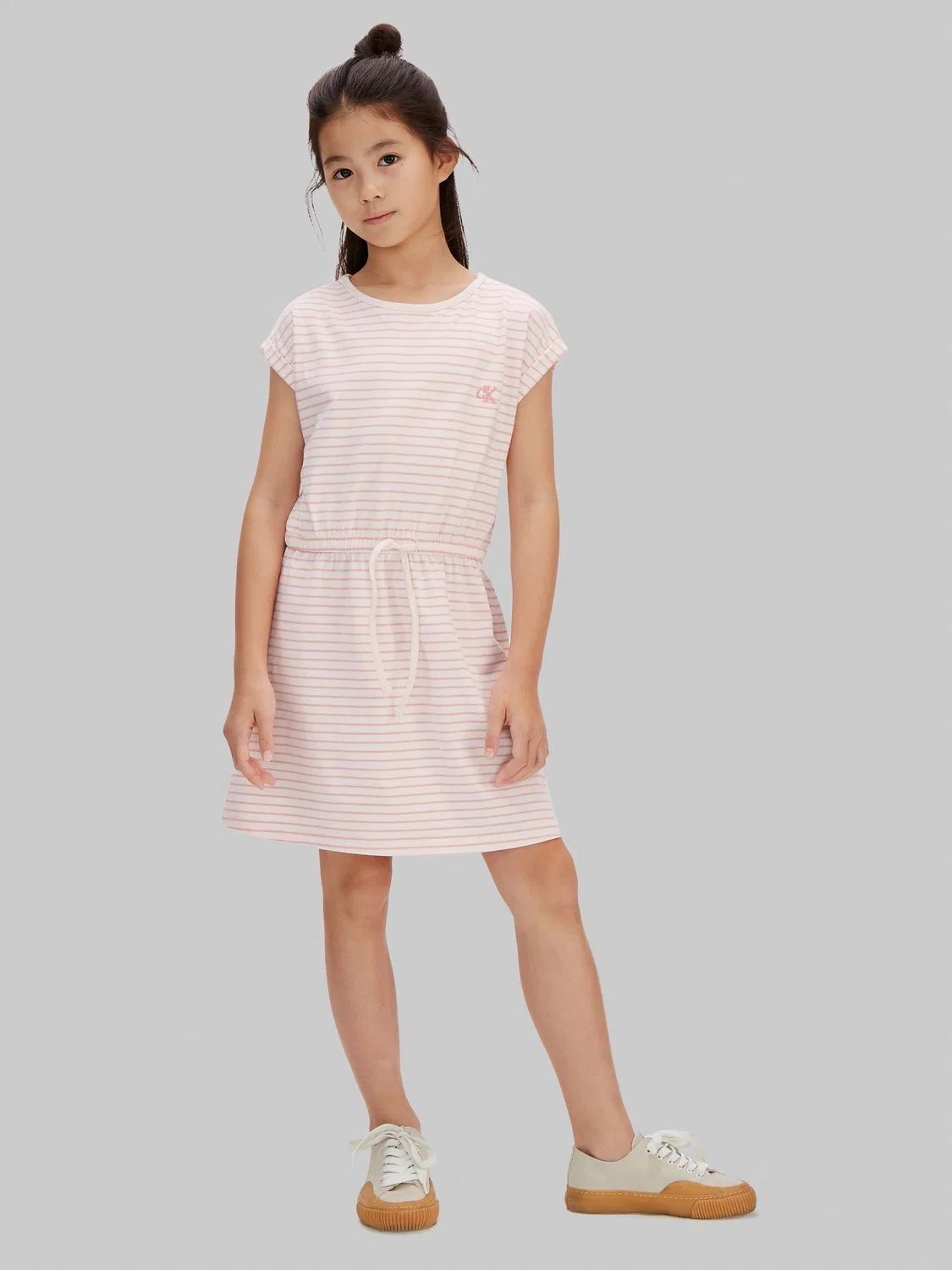 Платье трикотажное Punto Calvin Klein, розовое