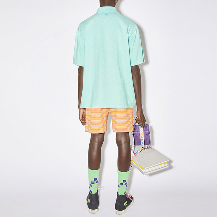 Унисекс поло Sea Bubble Green Acne Studios — фото 4
