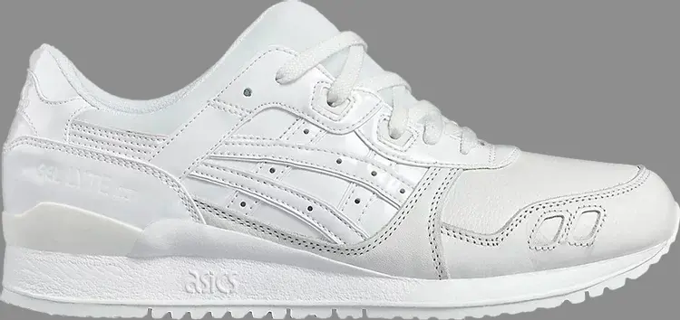 

Лимитированные кроссовки gel lyte 3 'triple white' Asics, белый