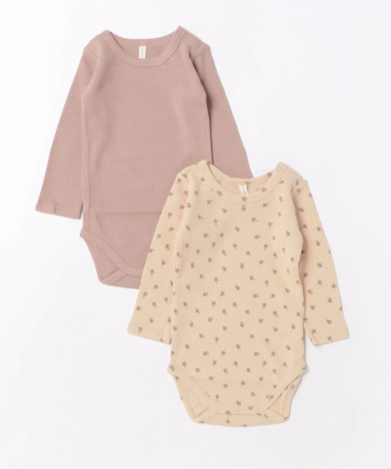 Детский комплект боди с длинным рукавомWaffle Bodysuit ARCHIVER, Mauve/Blossom