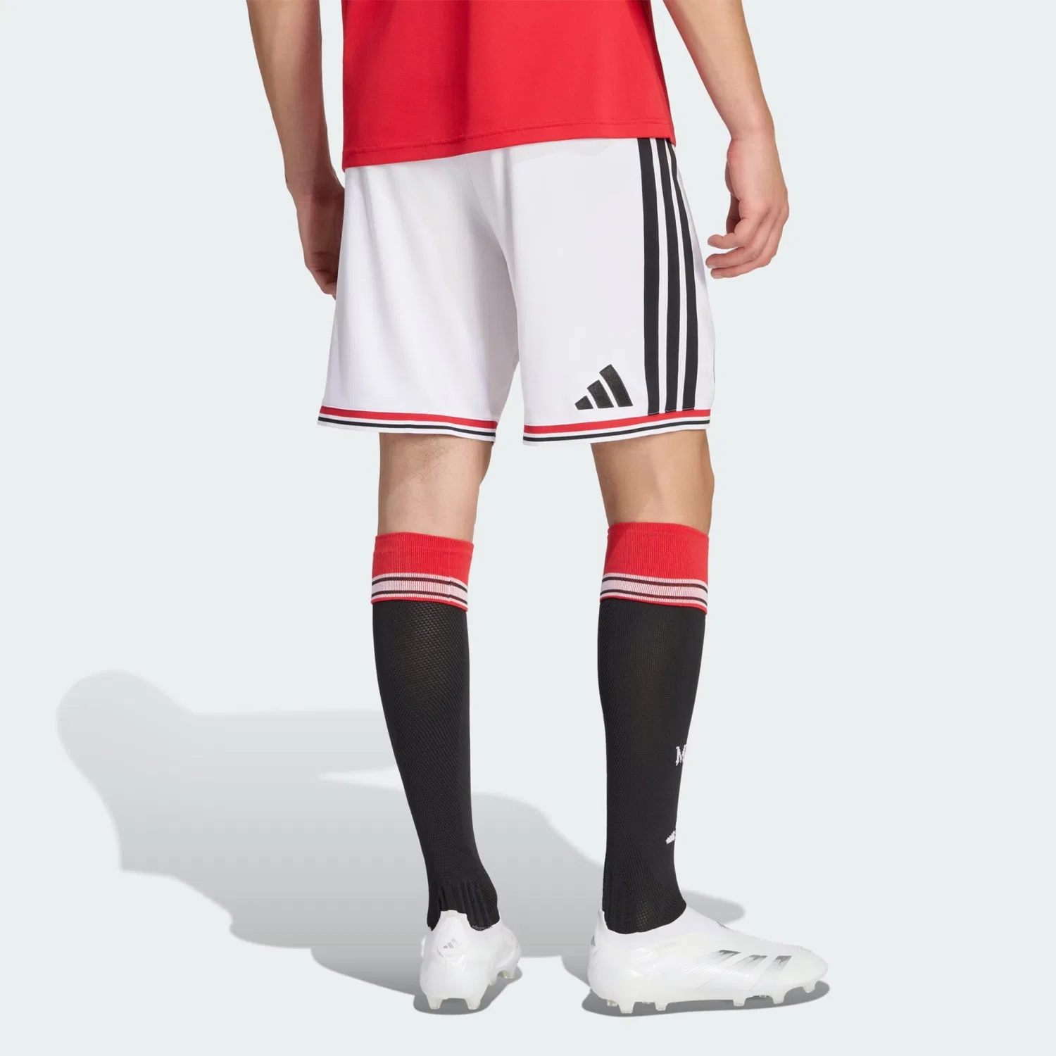 Спортивные шорты Adidas Performance Regular Workout Pants Manchester United 26/27 белого цвета — фото 3