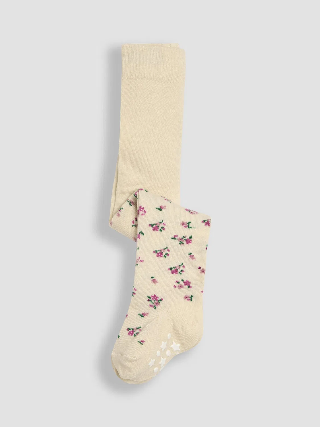 Колготки с антискользящей подошвой, набор 2 шт Jojo Maman Bébé, Pastel Pink — фото 2