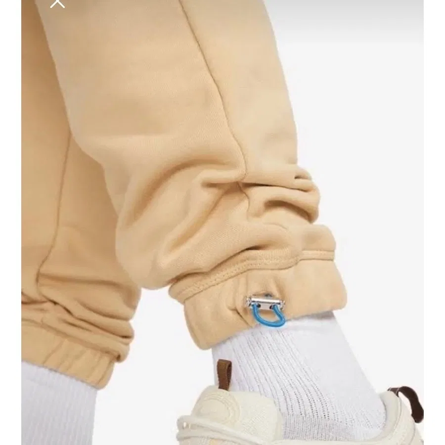Джоггеры спортивные свободного кроя с карманами Nike Sportswear Air French Terry, Бежевый — фото 3