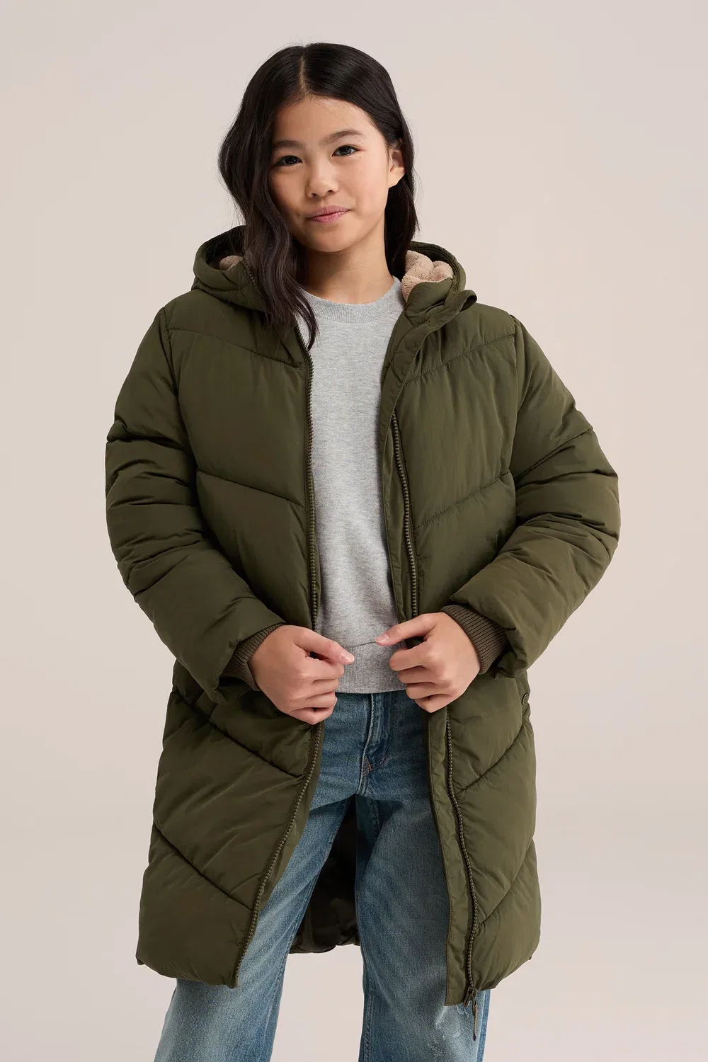 Зимнее пальто We Fashion, Army Green — фото 4
