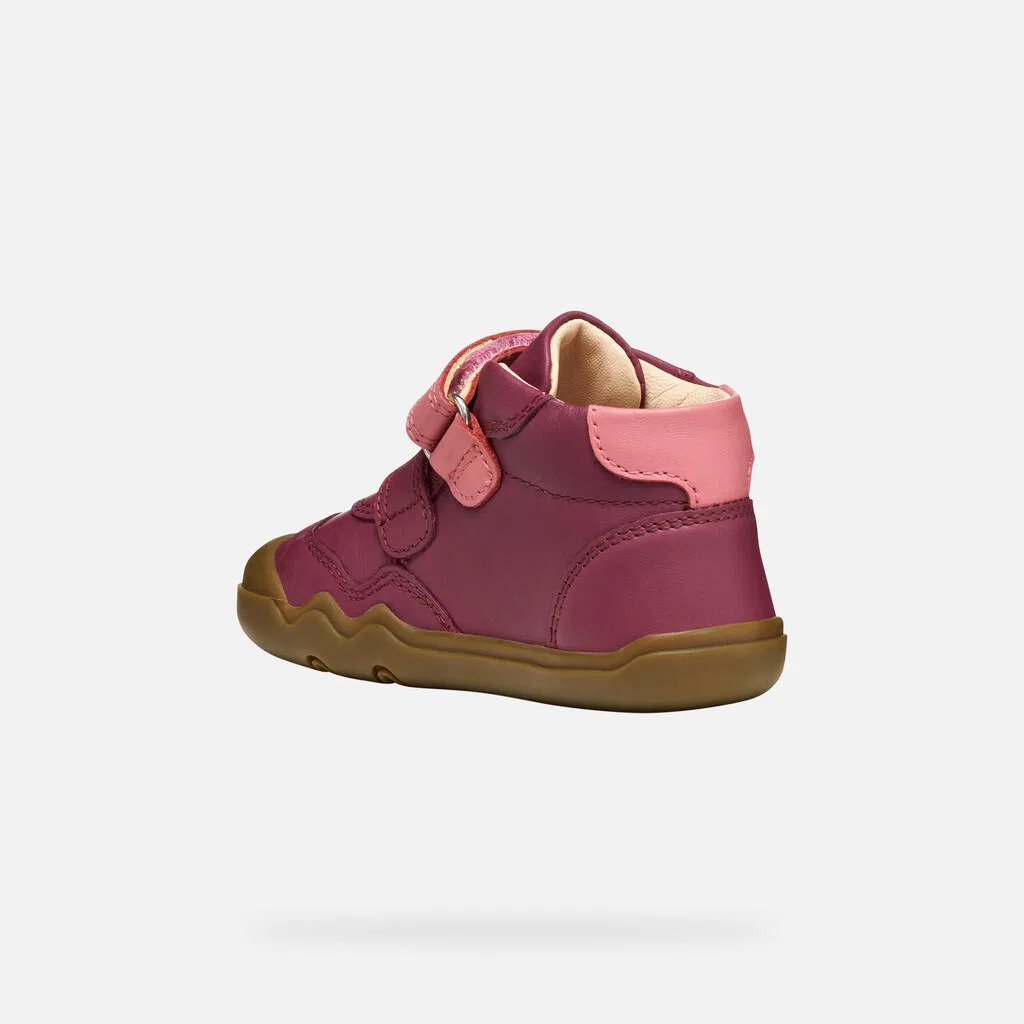Детские кроссовки для девочек Geox B Steppieup Girl, Violett / Rosa — фото 4
