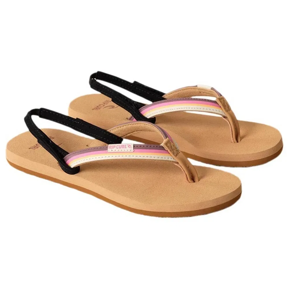 Сланцы Freedom Mini Bloom Rip Curl, коричневый