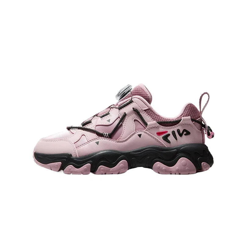Детские кроссовки для бега с принтом Fluid 5 FILA KIDS, Red Brown Rose/Breeze Purple