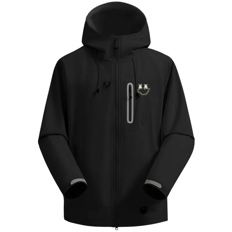 Детская куртка-пилот с капюшоном MINISO, Black (B Smile Wreath Chest Logo)
