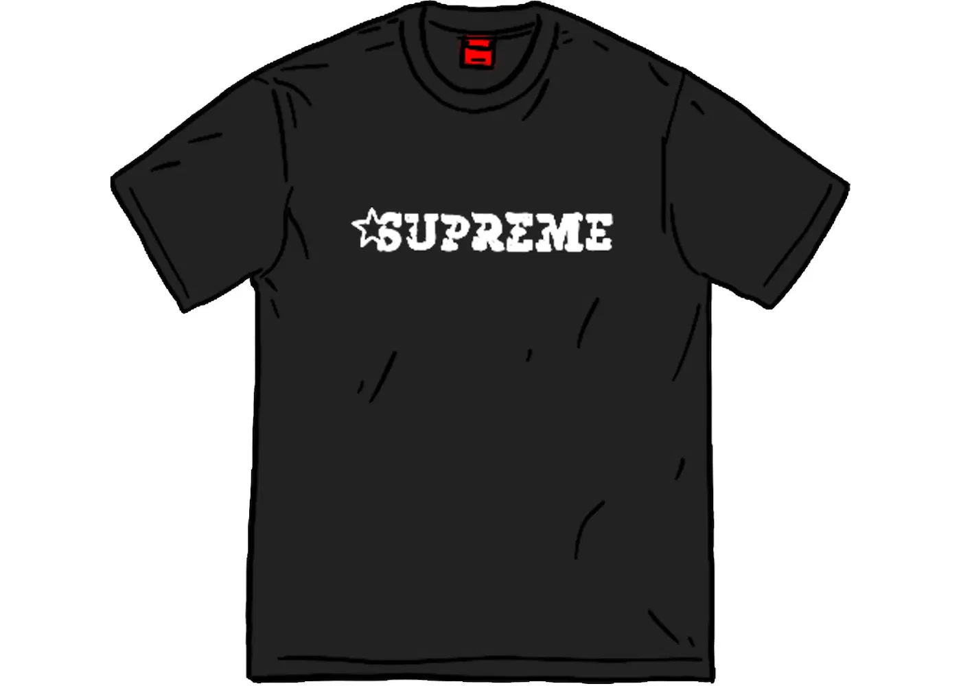 Мужская футболка с принтом Supreme S/S Top, Black