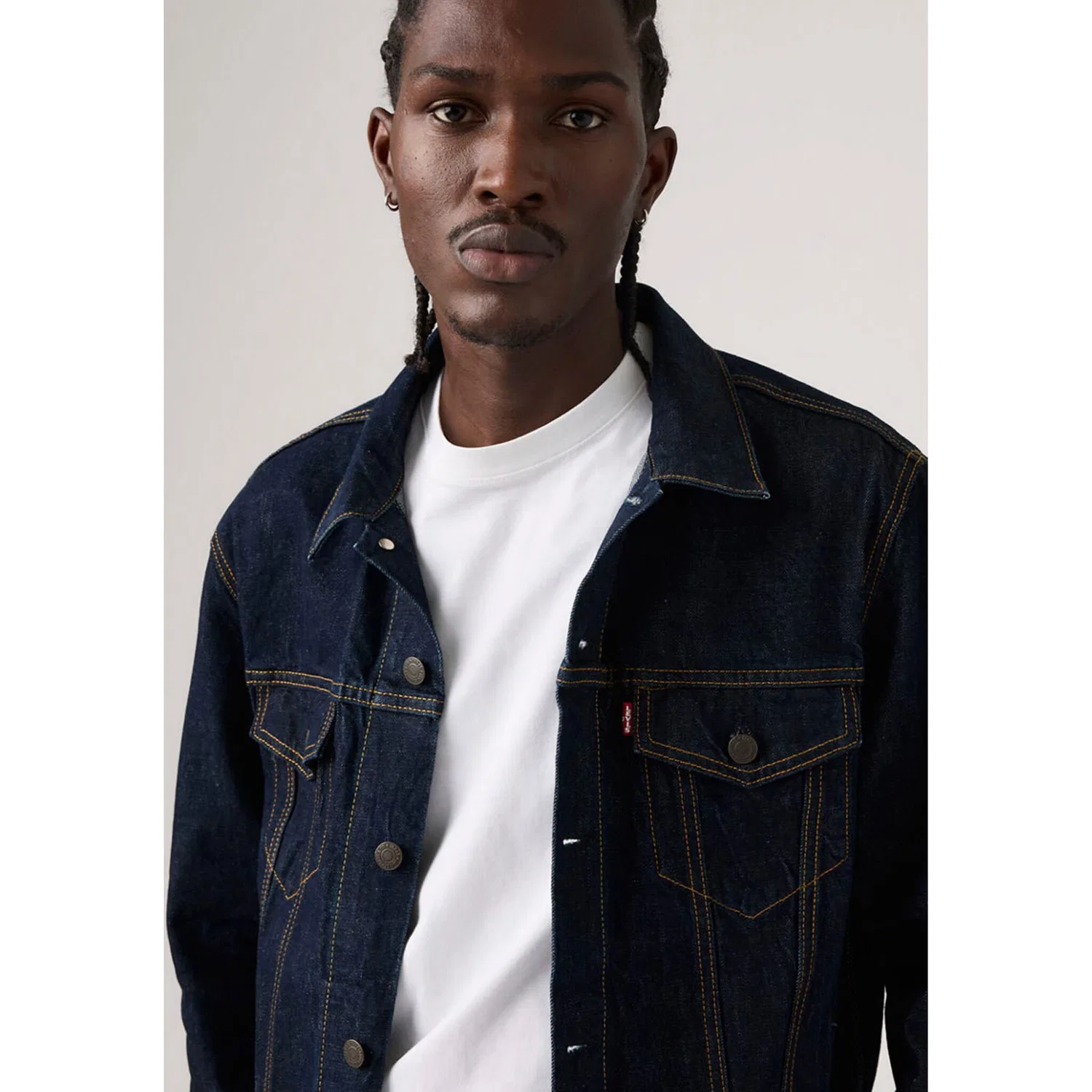 Мужская джинсовая куртка Trucker Jacket Levi's, Blue — фото 4