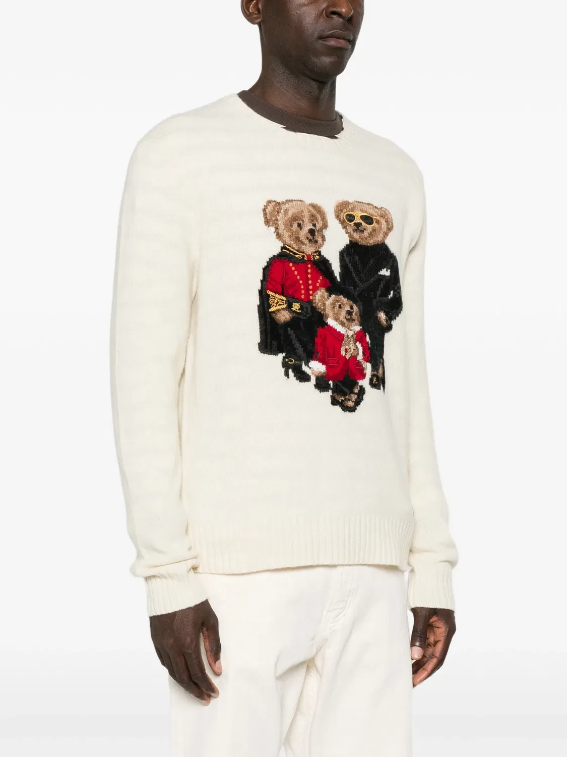 Свитер Polo Bear из шерсти и кашемира Polo Ralph Lauren, нейтральные — фото 2