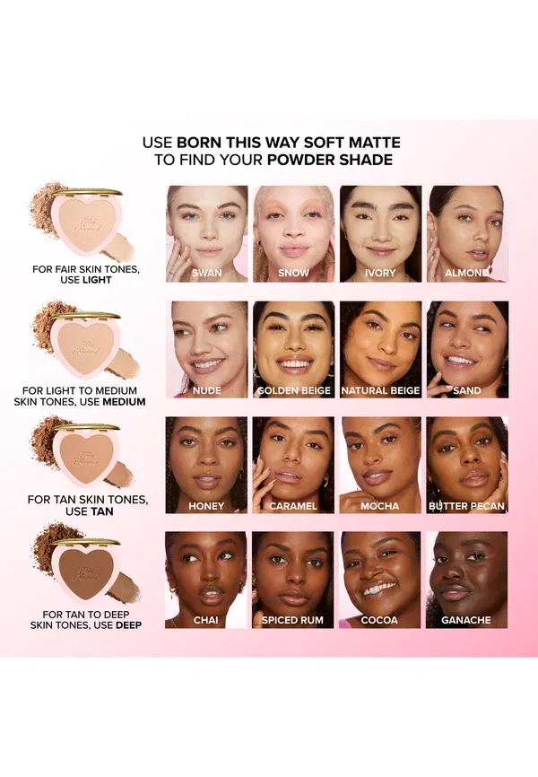 Пудра рассыпчатая Born This Way Soft Blur Setting Powder Too Faced, Light 4.8 г, цвет light — фото 3
