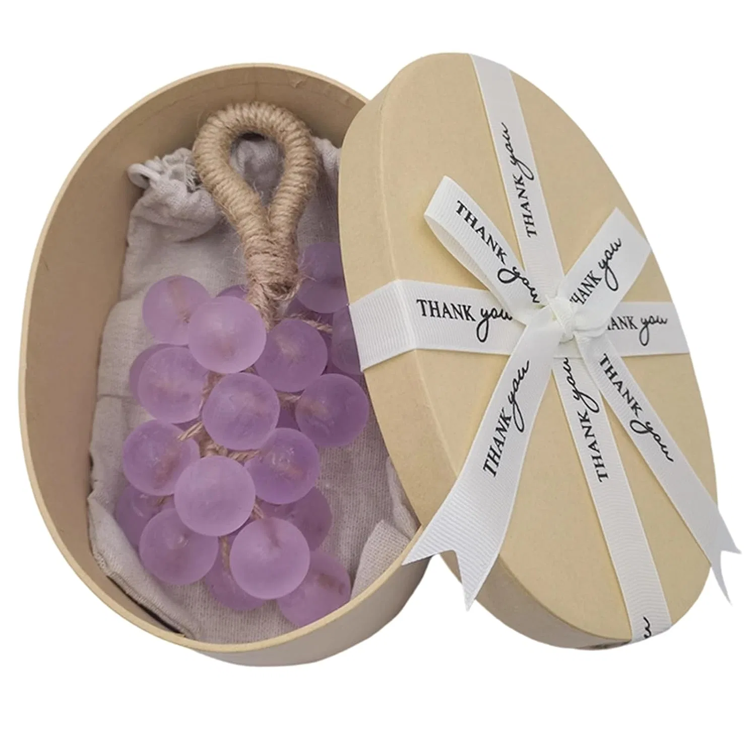 Гипоаллергенное мыло в виде грозди винограда, YANPINGJIA, 25 шт, Ribbon Gift Box P25
