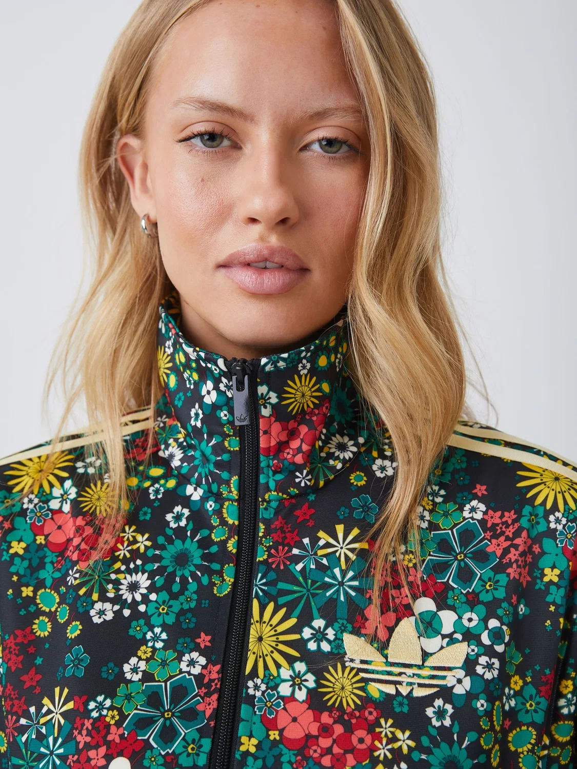 Ветровка adidas Originals x Liberty London Firebird Track Top, Black — фото 4