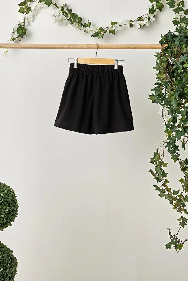 Детские шорты для девочек хлопковые Sportswear Babygiz, Black