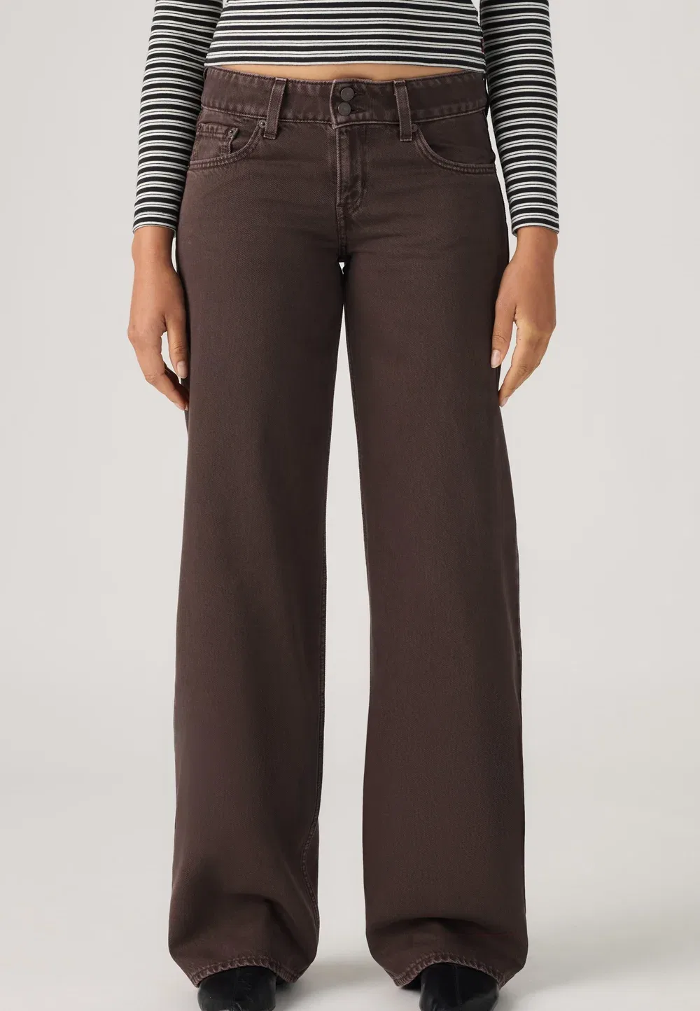 Супернизкие свободные - свободные джинсы Levi'S, Washed Java