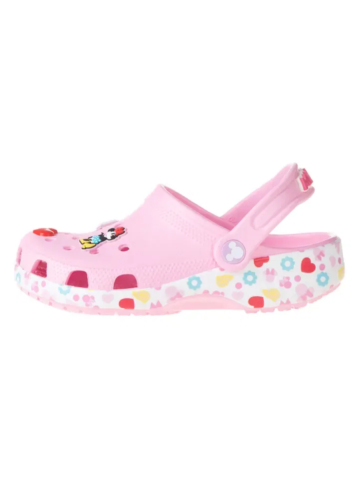 Сабо с принтом Mickey Friends Minnie Crocs, розовый
