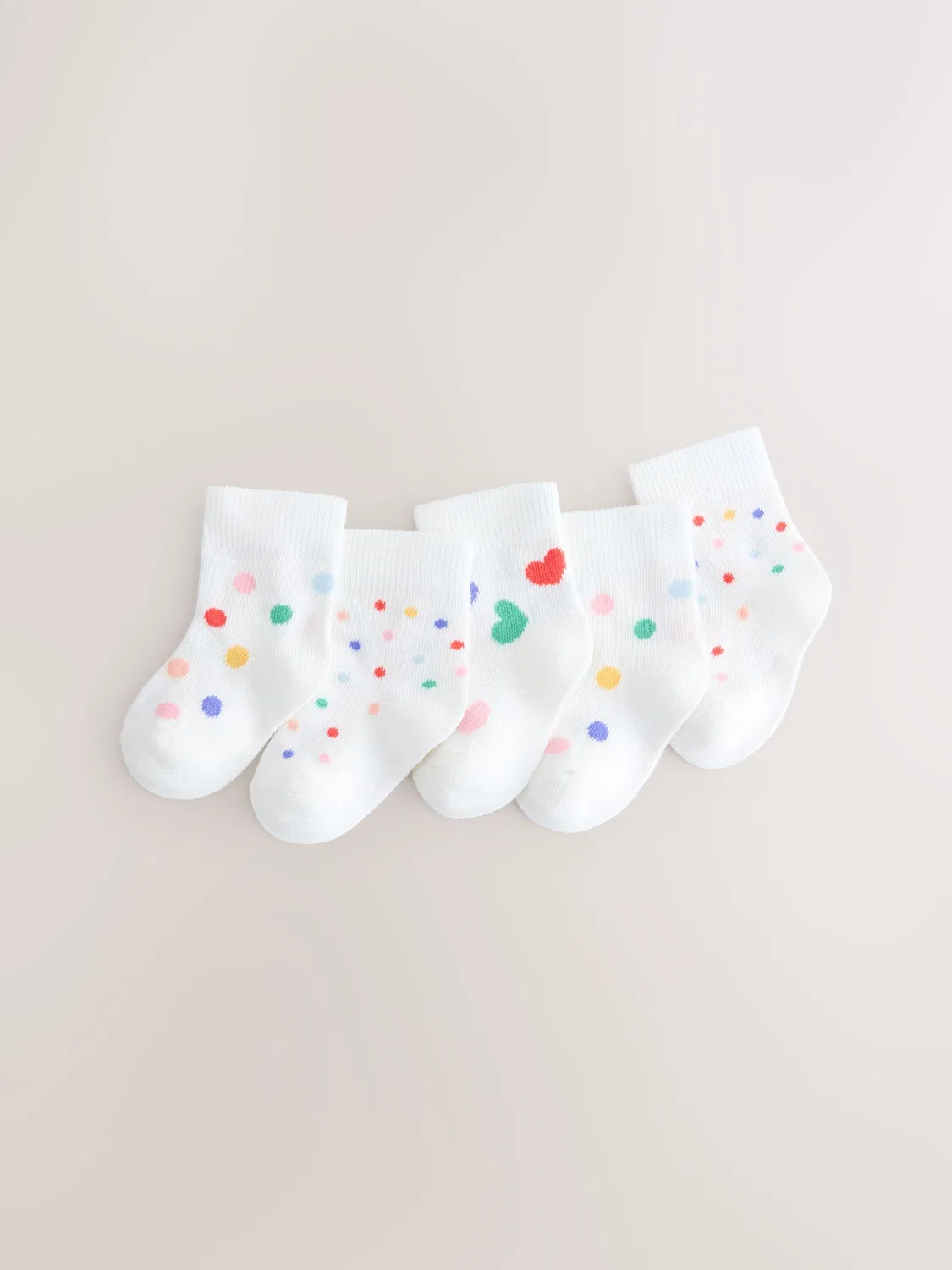 Носки детские 5 пар, White/Blue/Red Next