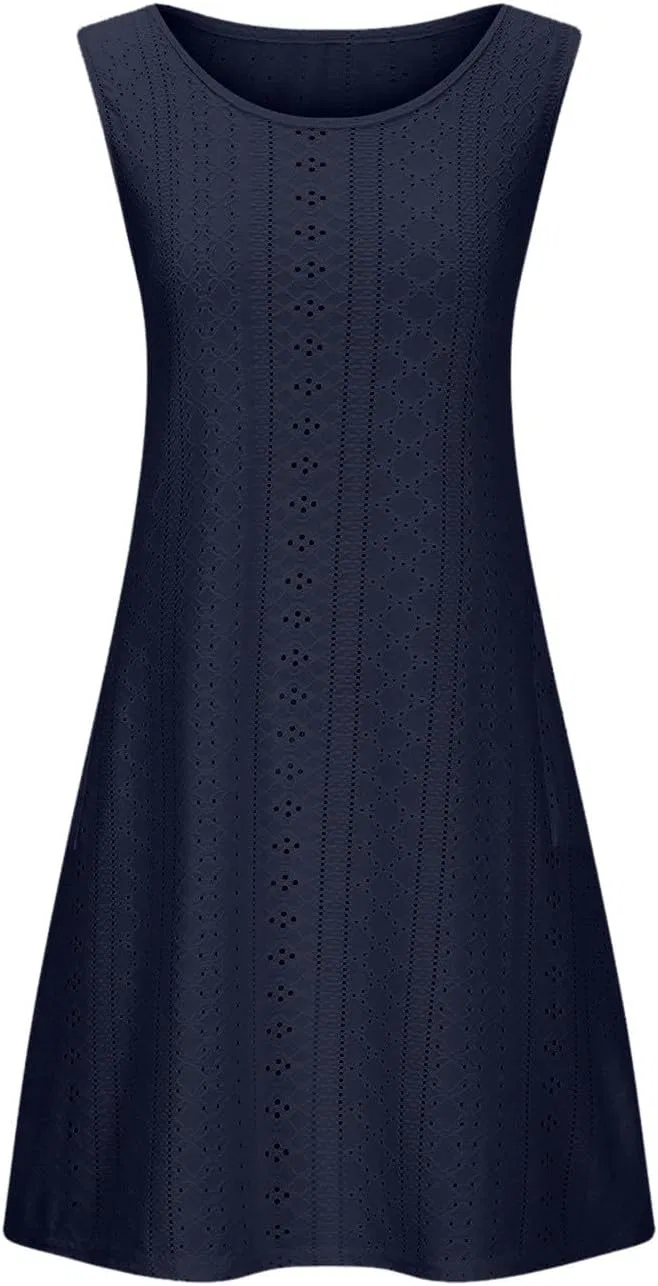 Женское платье-тенниска с вырезами Athletic Dress, Navy — фото 4