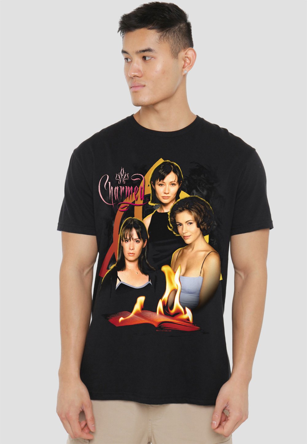 

Футболка с принтом CHARMED ORIGINAL THREE Cotton Soul, черный