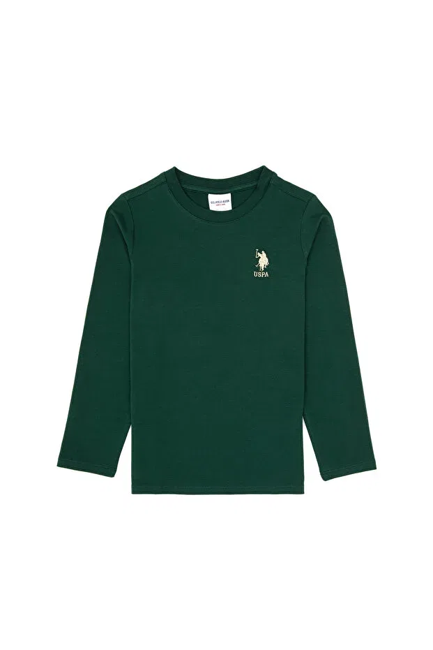 Детская толстовка с длинным рукавом U.S. Polo Assn., Dark Green