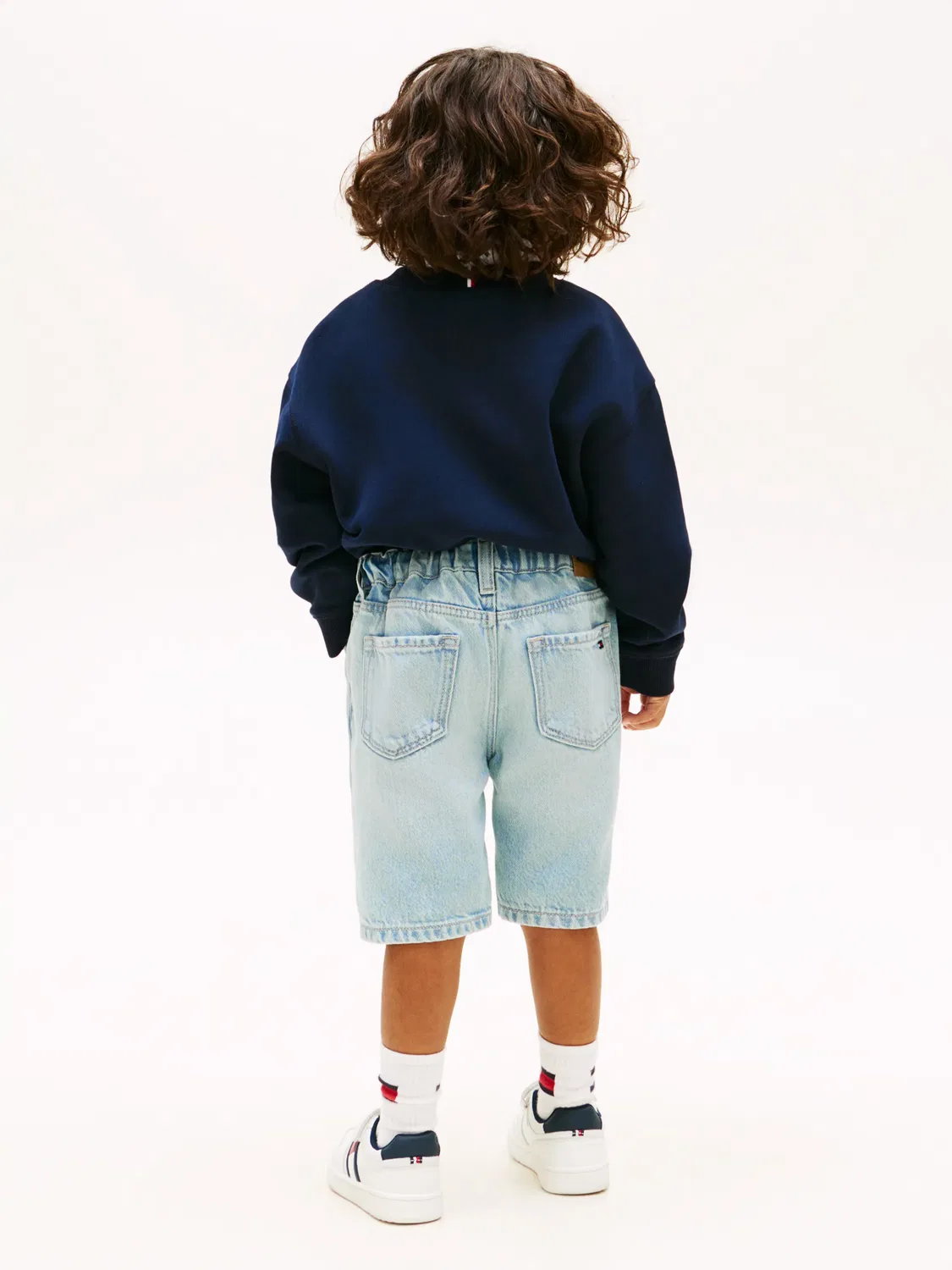 Детские шорты-бермуды для мальчиков джинсовые Tommy Hilfiger, Azul — фото 4