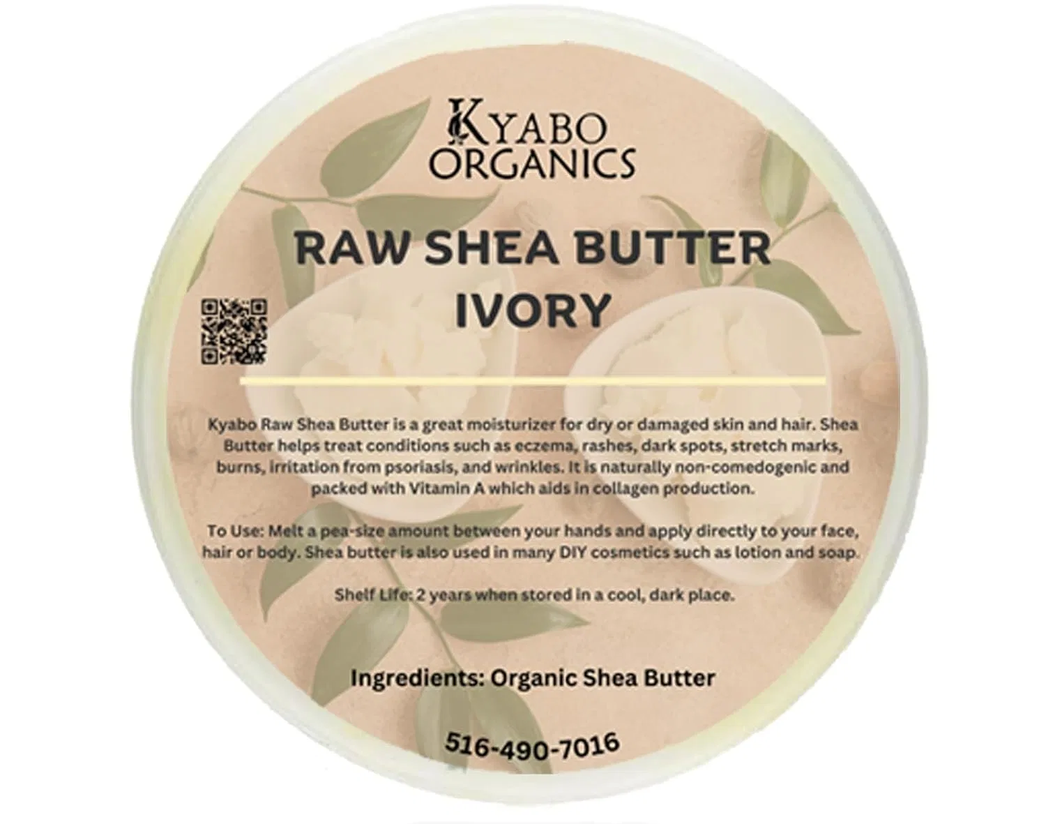 Боди баттер 100% Pure Unrefined Raw Shea Butter, Skin Beauty Essentials, 828 мл — фото 3