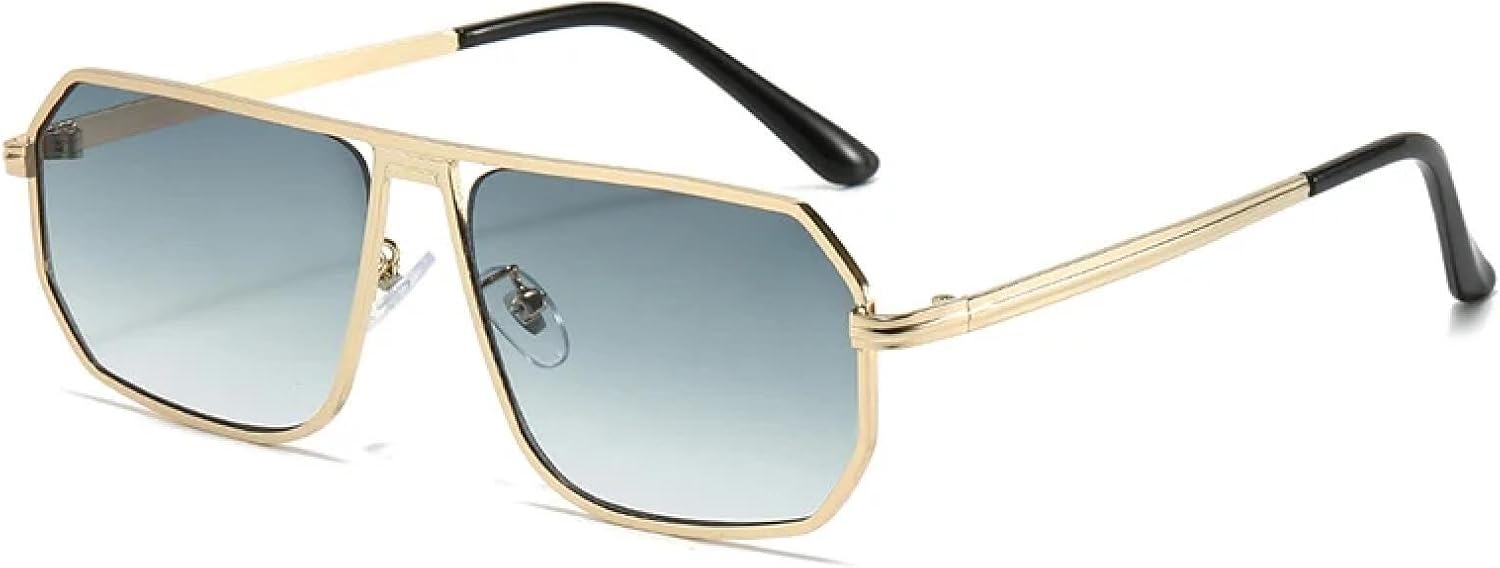 

Классические солнцезащитные очки для женщин и мужчин, модные, стильные, роскошные, популярные, металлические, для активного отдыха, путешествий, с защитой от УФ-излучения UV400 TKKTLLT, Gold Gradient Green