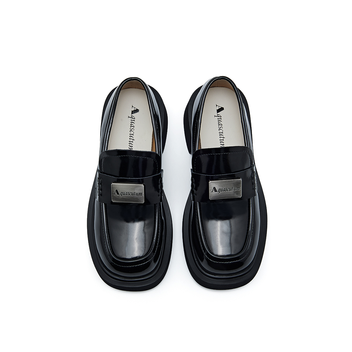 AQUASCUTUM Лоферы женские Obsidian Black/Ivory White - Obsidian Black, цвет Obsidian Black — фото 4