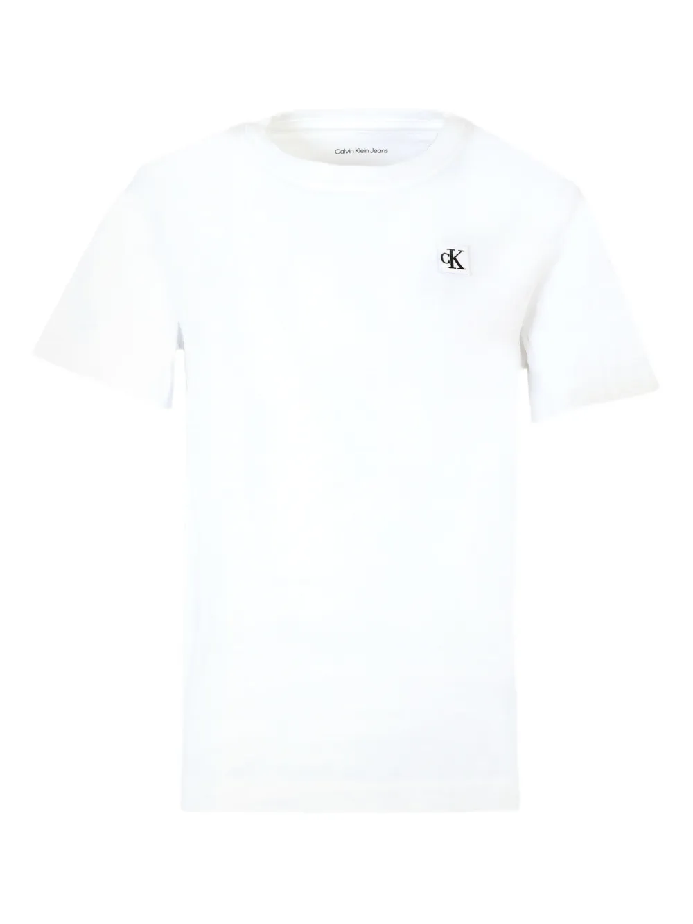 

Хлопковая футболка с логотипом Calvin Klein Kids, белый
