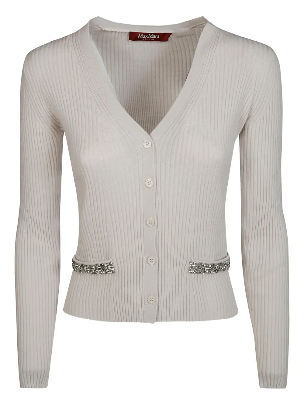 

Кардиган с кристаллами Max Mara, бежевый