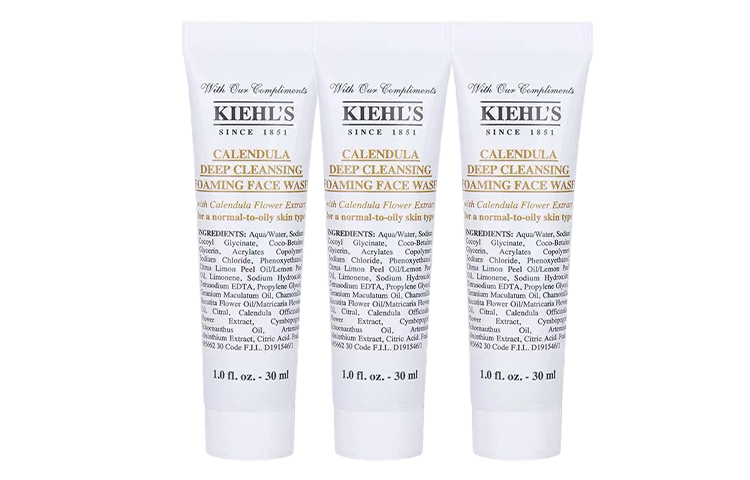 Гель-пена для очищения лица Kiehl's Calendula Deep Cleansing Foaming, 30 мл х 5 — фото 2