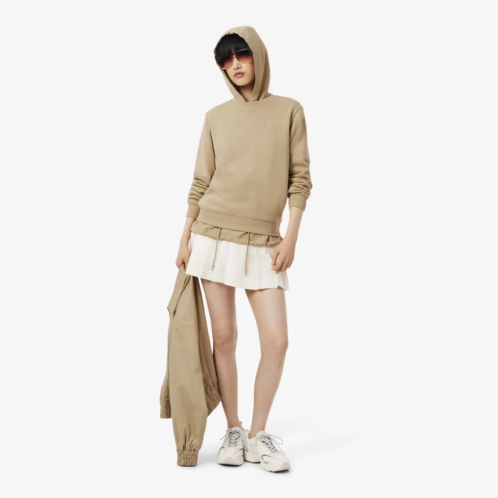 Свитшот Lacoste Signature, бежевый — фото 4