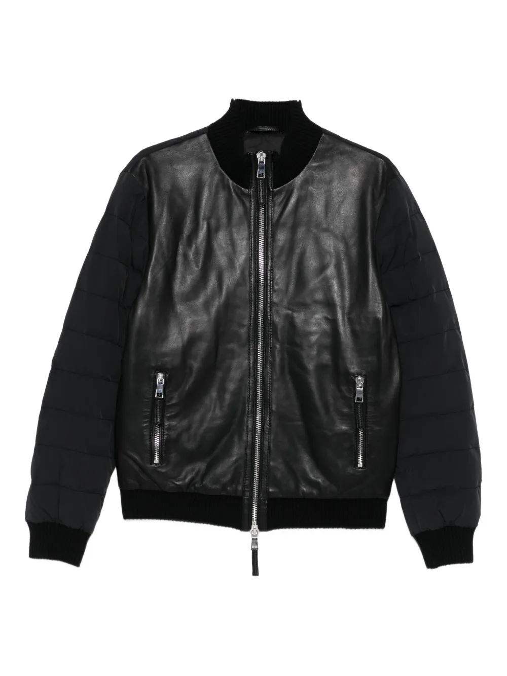 

Куртка с простеганными рукавами The Jack Leathers, черный