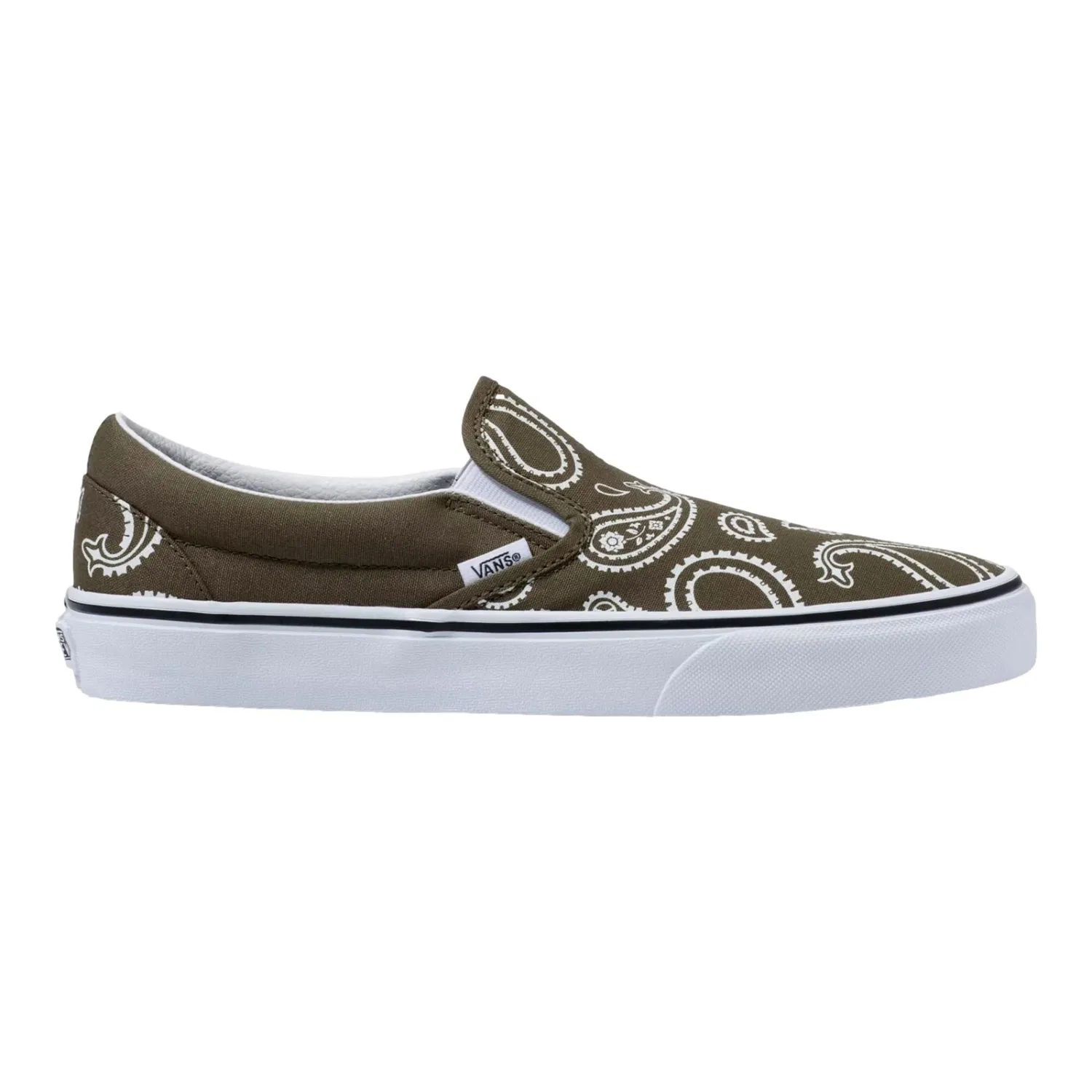 Men's Vans Classic Slip On - Peace Paisley Grape Leaf / True White VN0A5JMHB0F