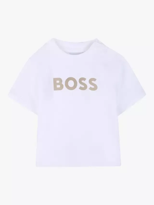 Детский комплект: футболка и шорты, цвет камень HUGO BOSS
