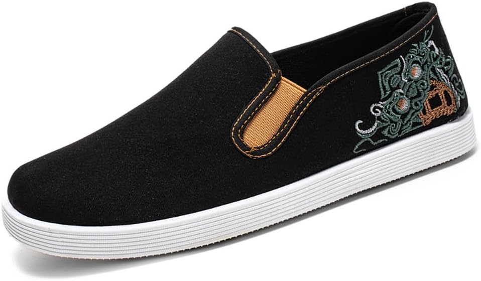 

Кунг-фу тапочки, тапочки для Тай-Чи, вышитые туфли, старые пекинские туфли, унисекс, резиновая подошва, спортивная обувь для боевых искусств, китайские традиционные тапочки для мужчин и женщин Tinymori, Lion