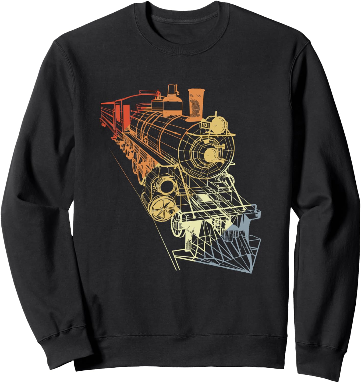 

Толстовка в винтажном стиле с изображением локомотива для любителей поездов Train Spotter T-Shirts And Gifts, черный