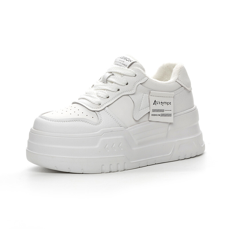 

Кроссовки NRDROFFICIAL Skateboarding Shoes Women's Low-top White, белый