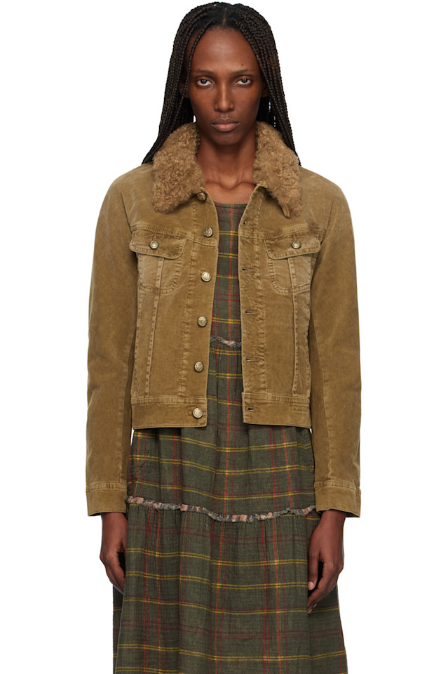 

R13 Узкая куртка-тракер цвета хаки