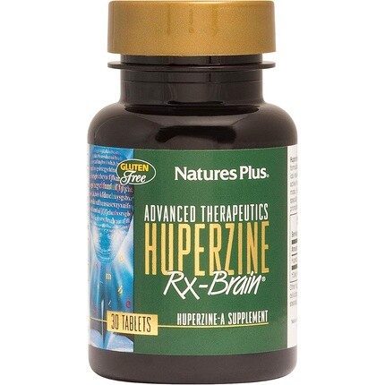 

Naturesplus Huperzine Rx-Brain Добавка для поддержки мозга с нейронутриентами 30 вегетарианских таблеток 50 мкг, Nature'S Plus