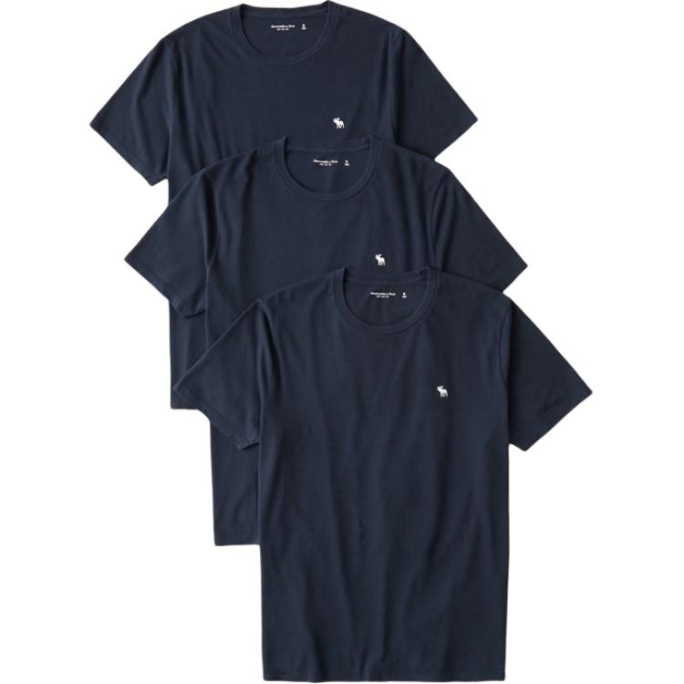 

Abercrombie＆Fitch Футболка мужская, 3 шт, marine blue, Синий, Abercrombie＆Fitch Футболка мужская, 3 шт, marine blue