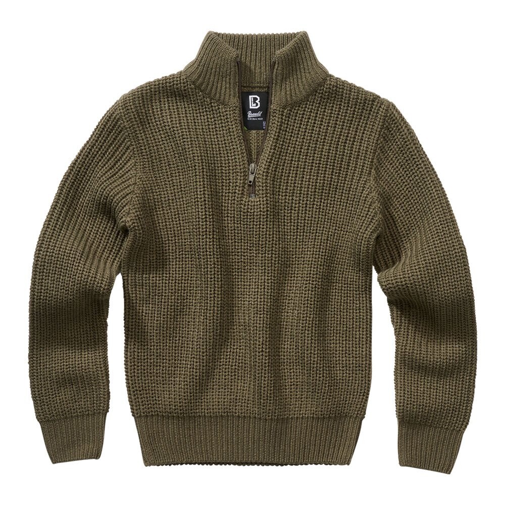 

Свитер Brandit Marine Troyer High Neck, зеленый