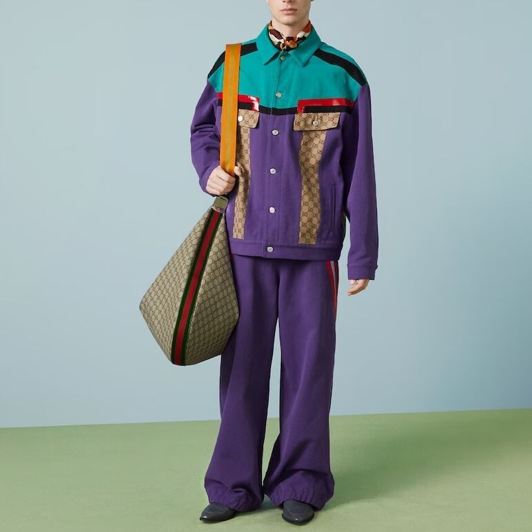 Джинсы мужские Gucci, фиолетовые — фото 2